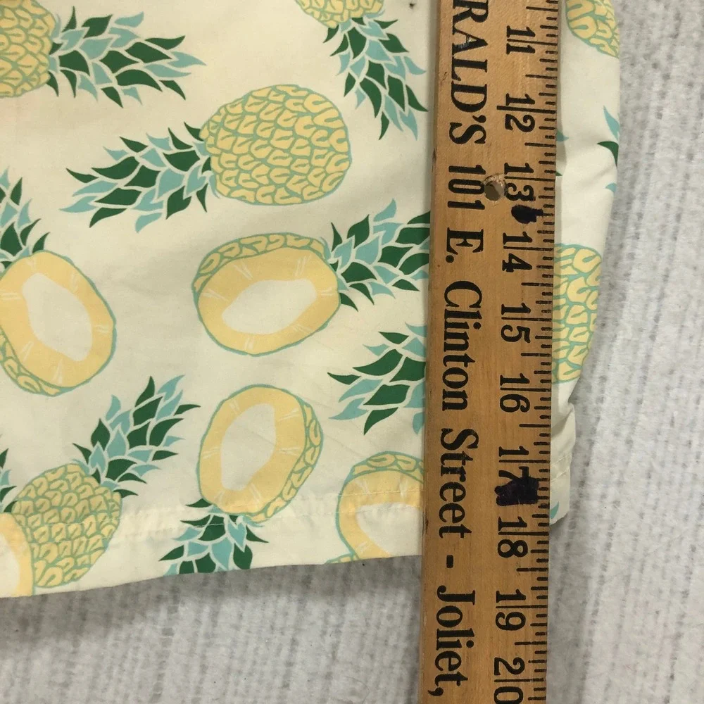 Boca Classics Swim Shorts XX-Large Pineapple Print Drawstring Waist‎ Men's